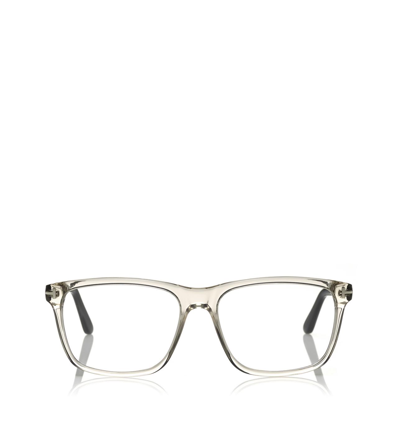 TOM FORD ACETATE GREY/OTHER BLUE BLOCK SQUARE OPTICALS